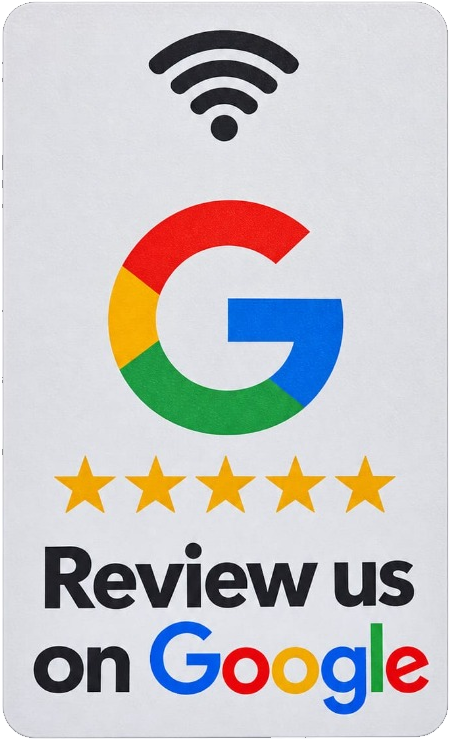 Google Review Card Front